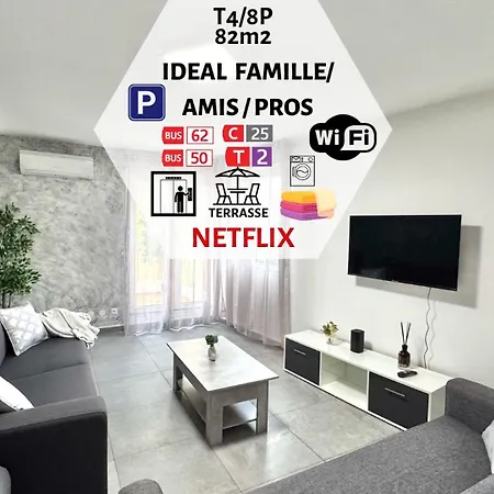Le Citybreak Beaut4 Moderne Terrasse-centre-ville Parking Gratuit Saint-Priest (Rhone)